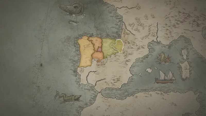 King Antso IV's realm on the bookmark map
