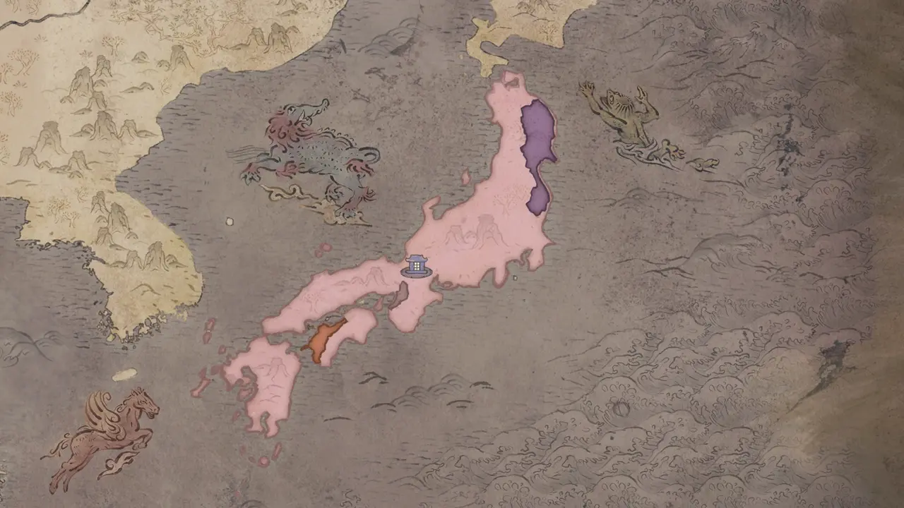 The A Never-Waning Moon bookmark map