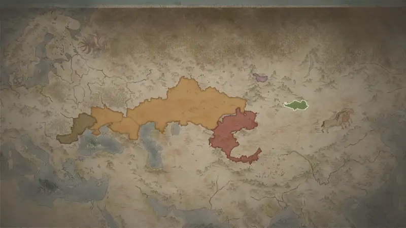 High Chieftain Inanch's realm on the bookmark map