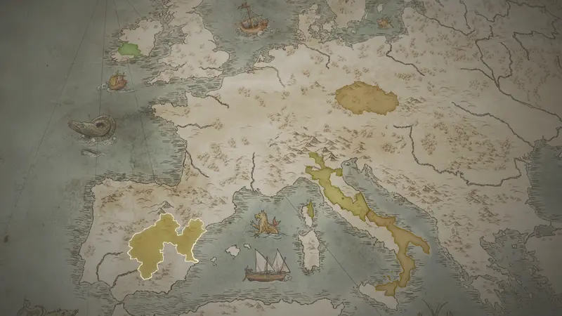 Emir Yahya's realm on the bookmark map
