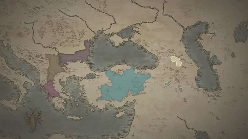 Princess Tamar's realm on the bookmark map