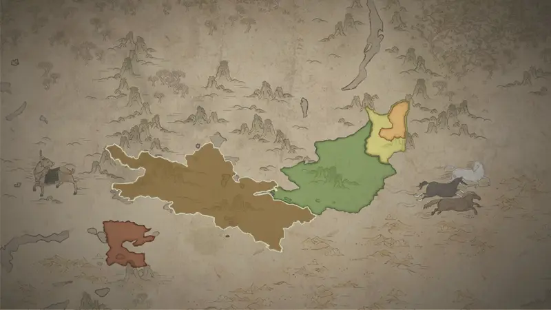 Khan Inanch Bilge's realm on the bookmark map