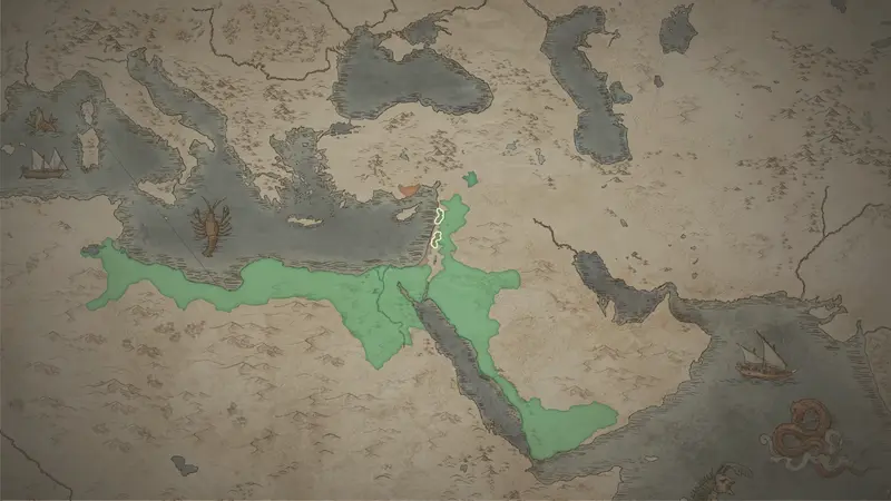 Duke Raimon's realm on the bookmark map