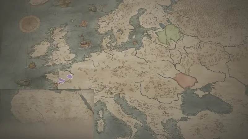 Count Eudes's realm on the bookmark map
