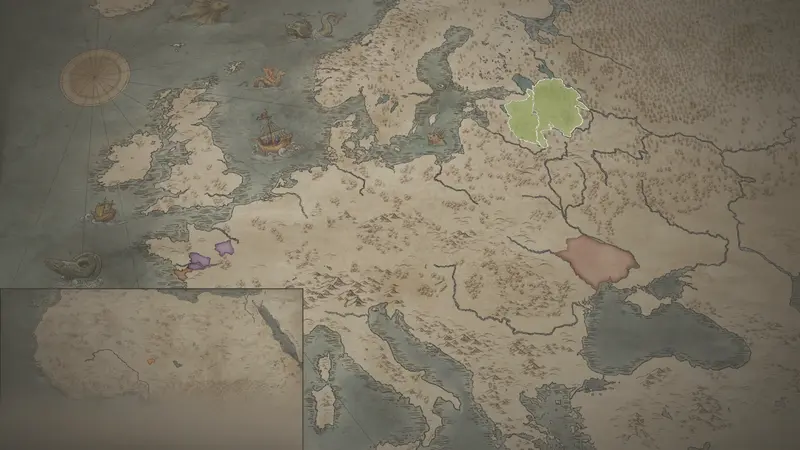 Rurik Rurikid's realm on the bookmark map