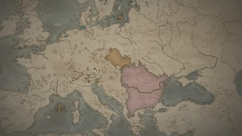 Prince-Archbishop Adalwin's realm on the bookmark map