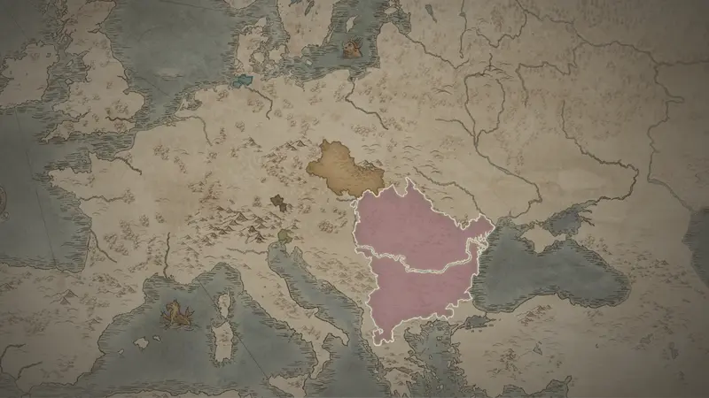 King Boris's realm on the bookmark map