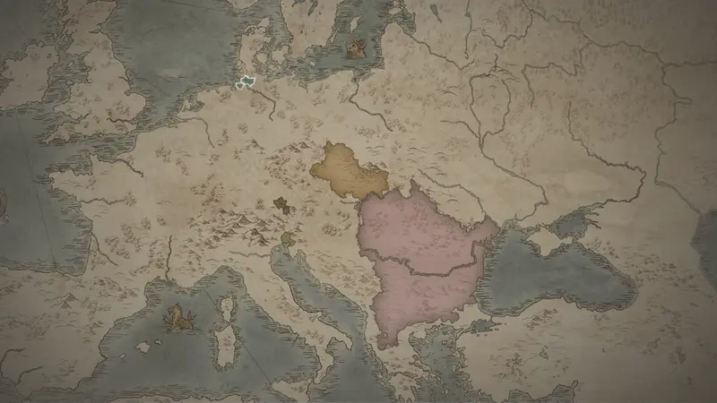 Prince-Archbishop Rimbert's realm on the bookmark map