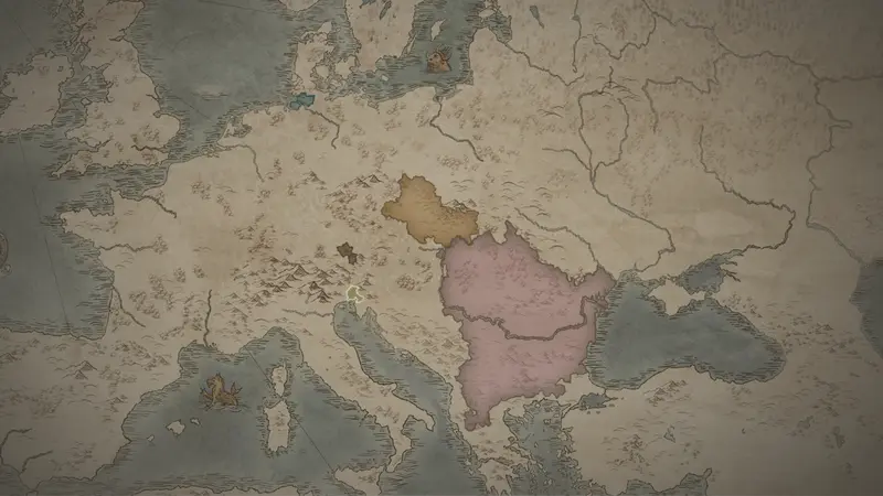 Prince-Archbishop Lupus's realm on the bookmark map