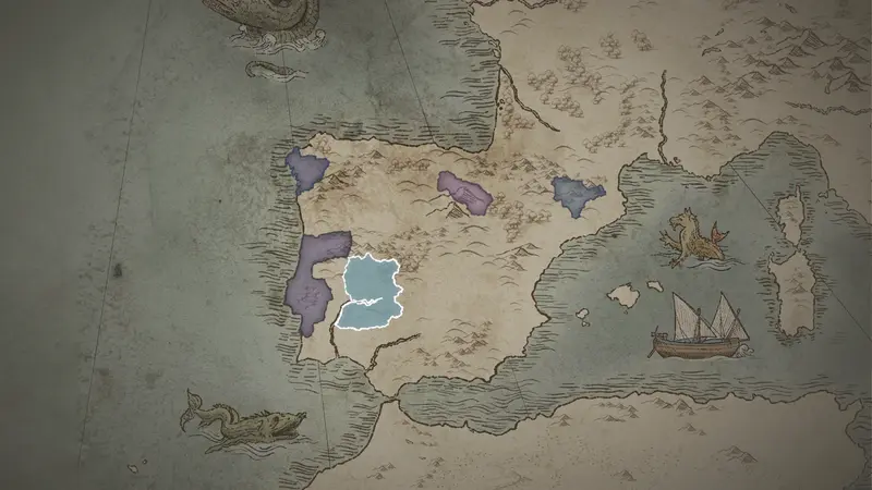 Ibn Marwan's realm on the bookmark map
