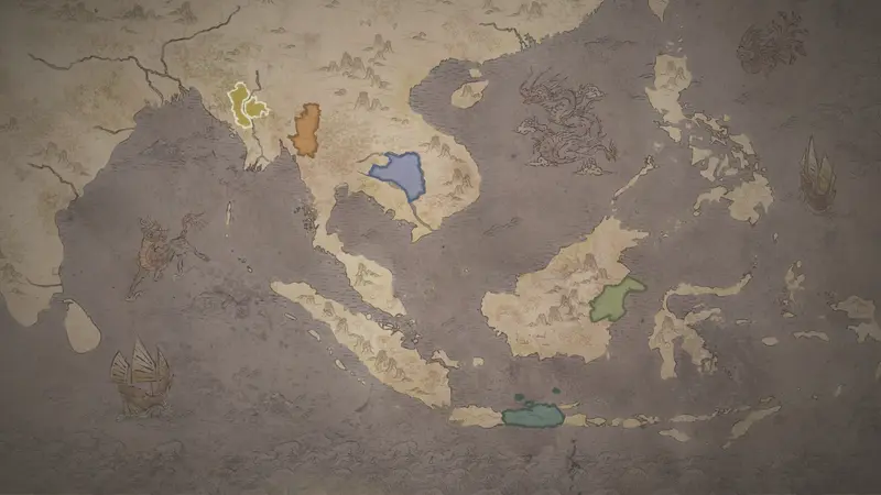 Pyinbya's realm on the bookmark map
