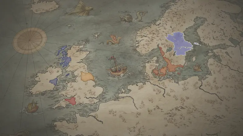 Björn Ironside's realm on the bookmark map