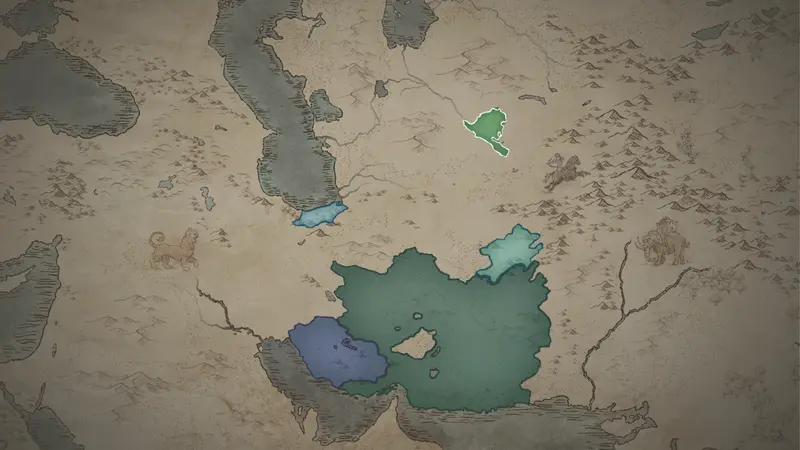 Ismail Samani's realm on the bookmark map