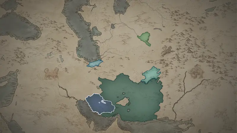 Muhammad ibn Abdallah's realm on the bookmark map